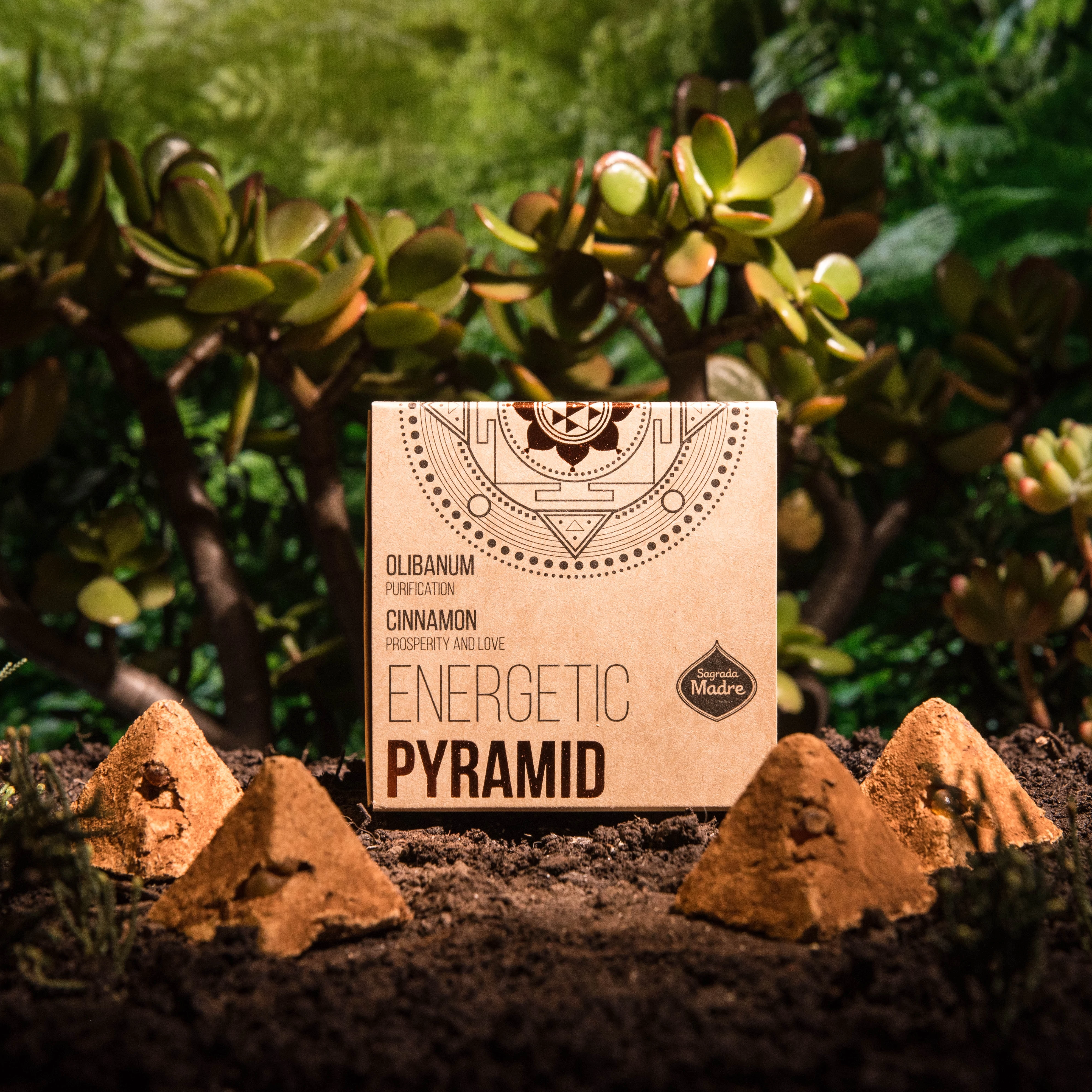 INCENSE ENERGETIC PYRAMID x 4 CINNAMON-OLIBANUM